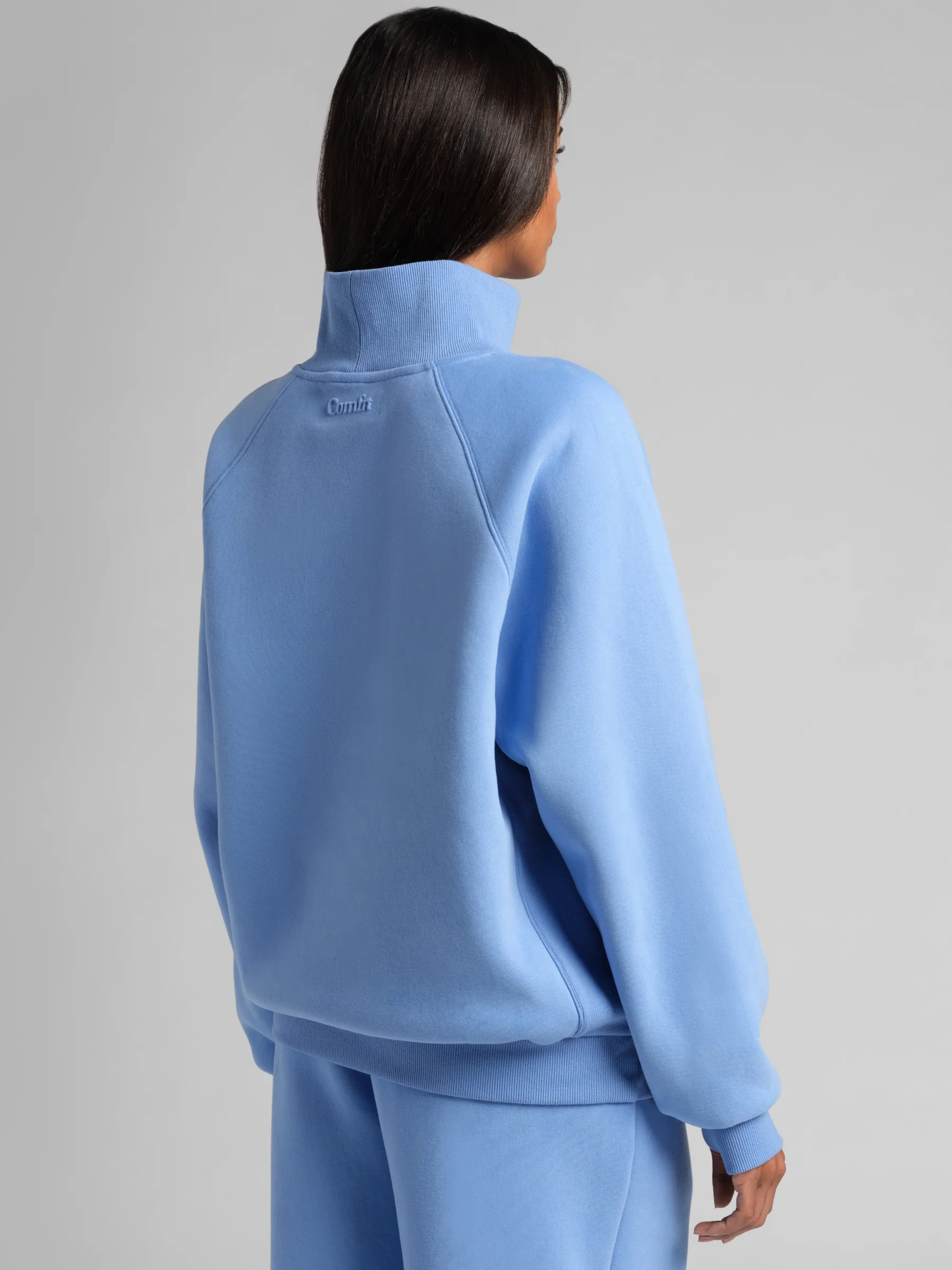 Basic Mock Neck Sweatshirt - Image 5