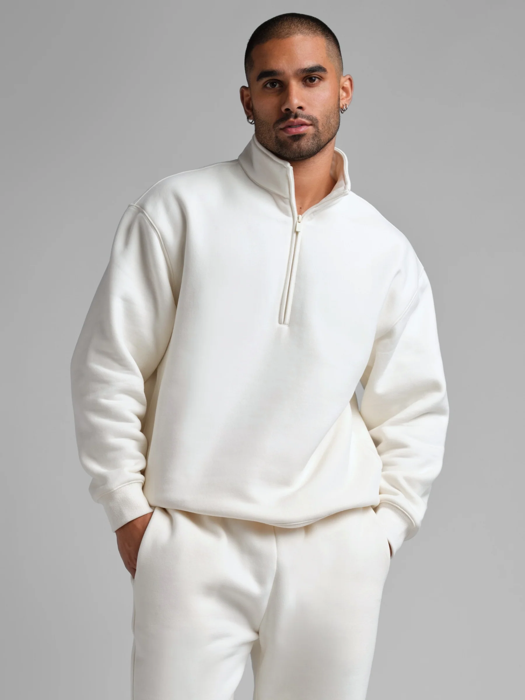 Basic Quarter Zip Mock Neck - Pre Order - Image 26