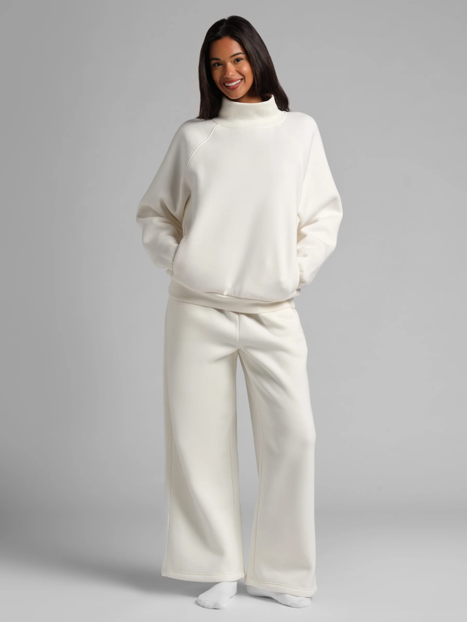 Basic Wide Leg Sweatpants - Image 42