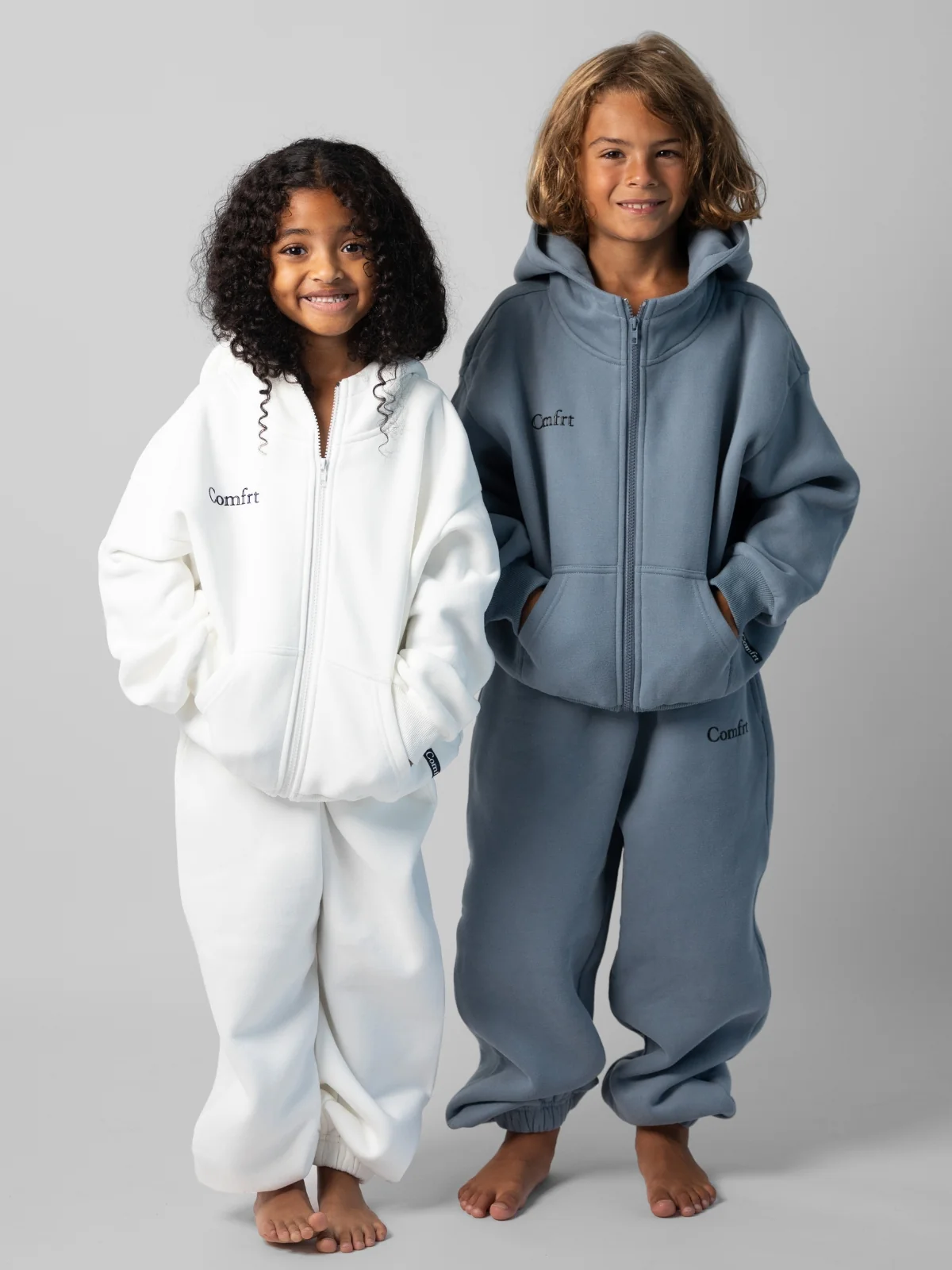 Cloud Zip Kids Hoodie - Image 3