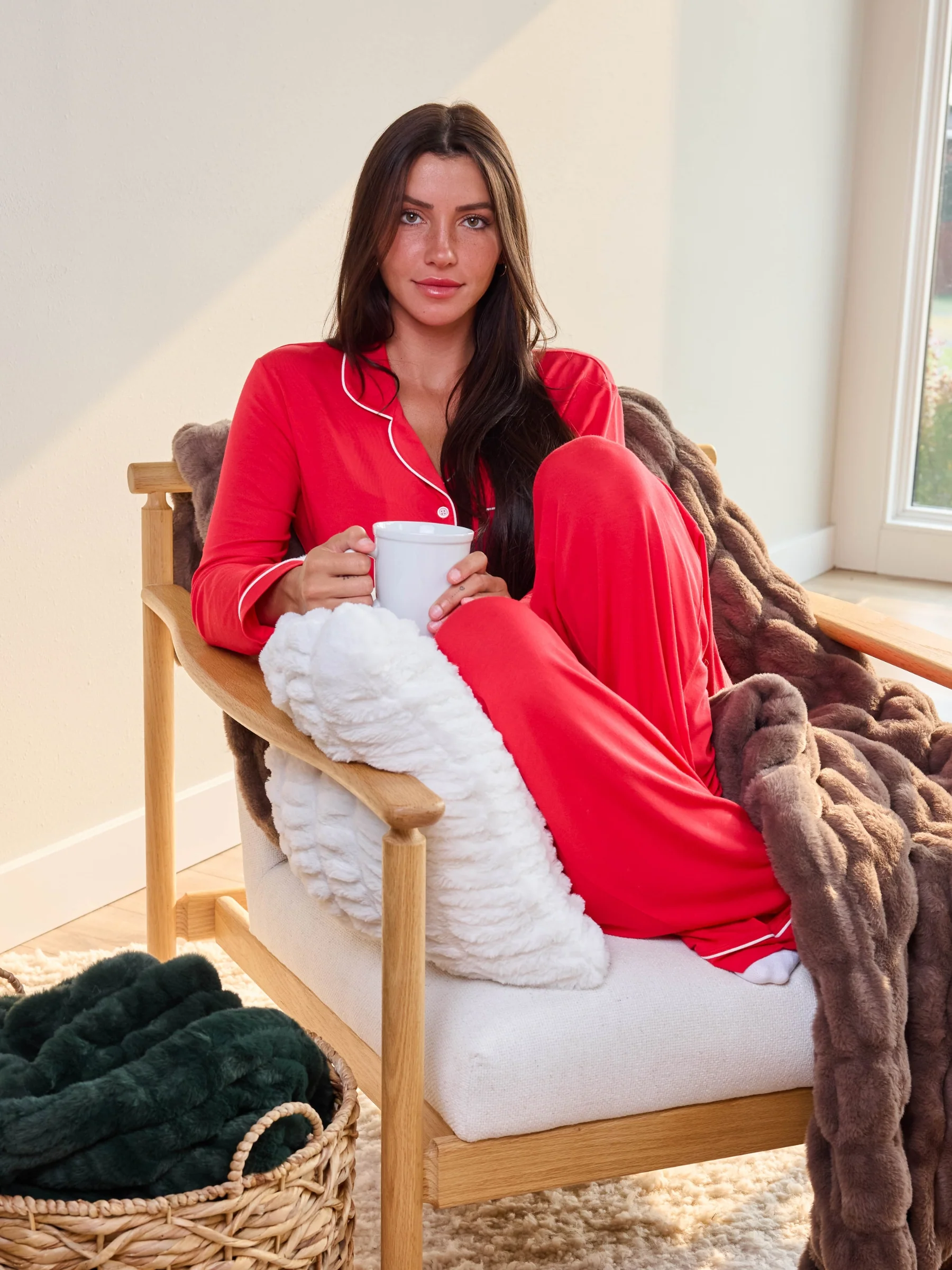 Luna Lounge Long Sleeve Pant PJ Set - Image 32