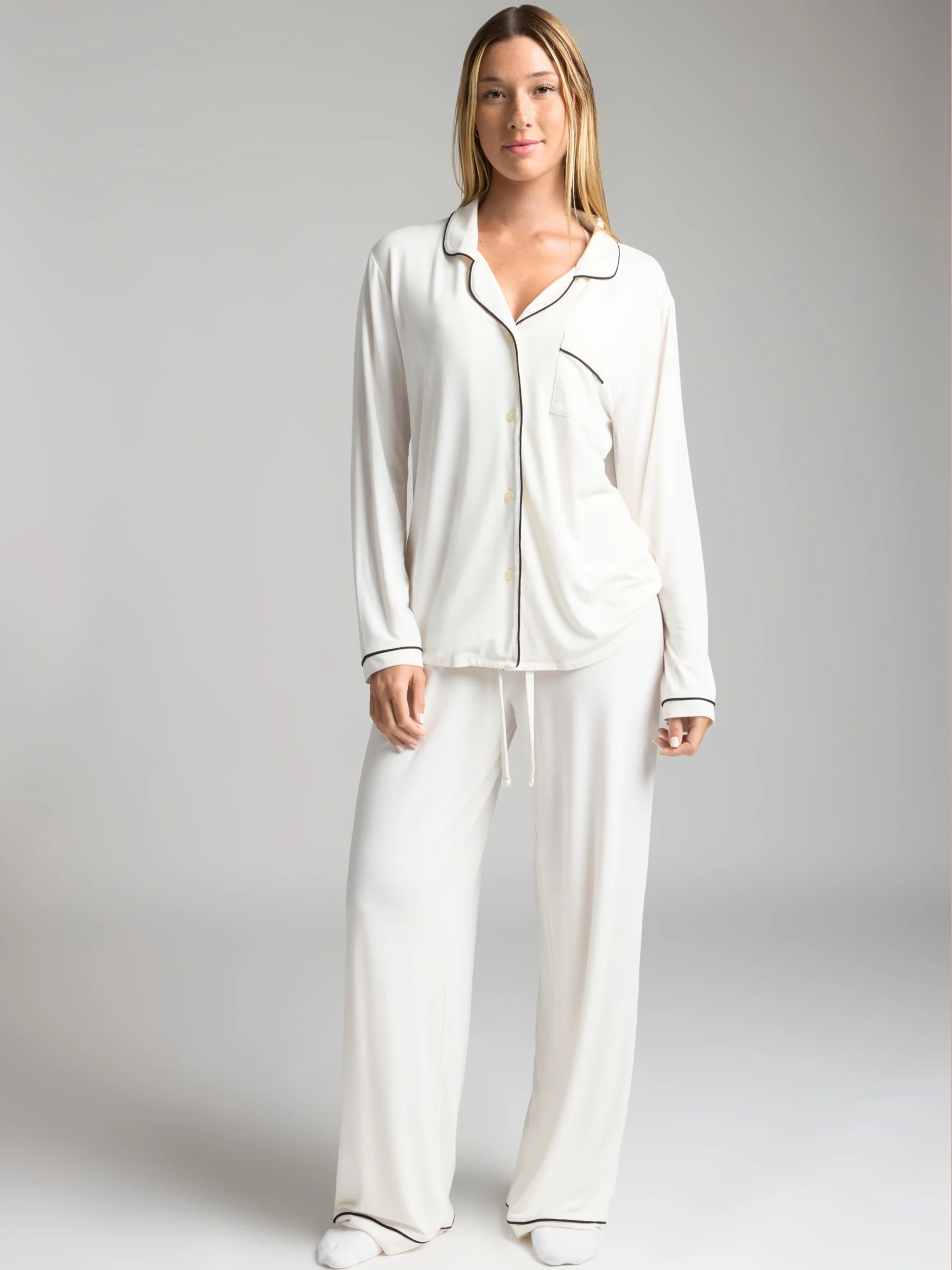 Luna Lounge Long Sleeve Pant PJ Set - Pre Order - Image 5