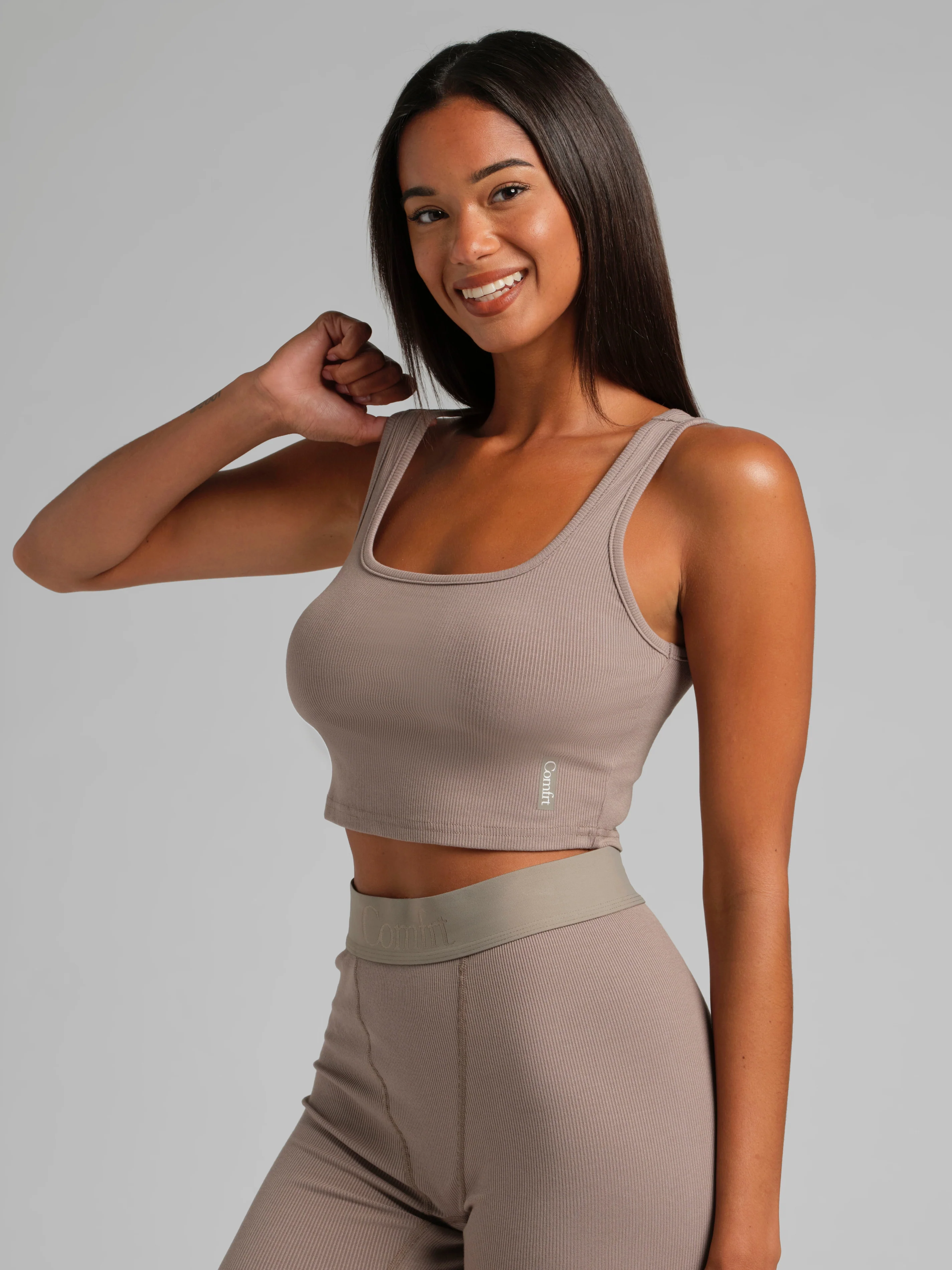 Rib Contour Crop Tank - Image 117