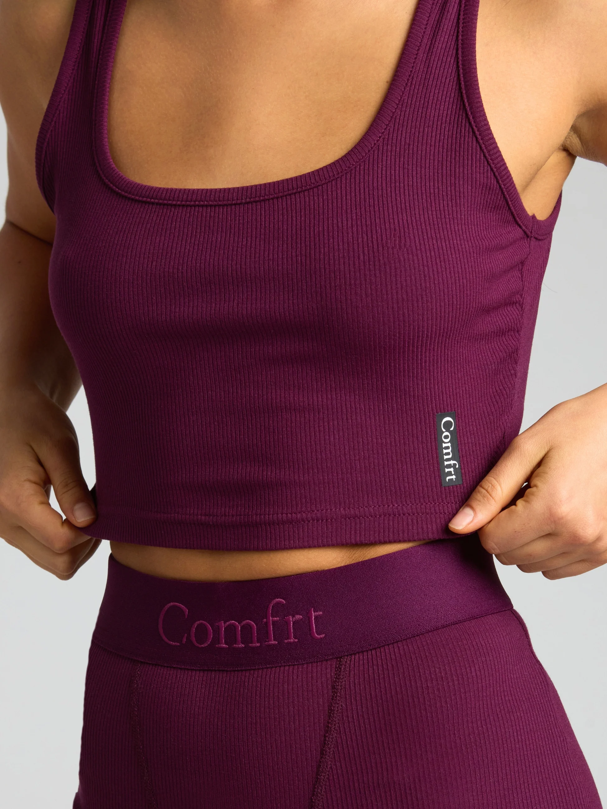 Rib Contour Crop Tank - Image 53