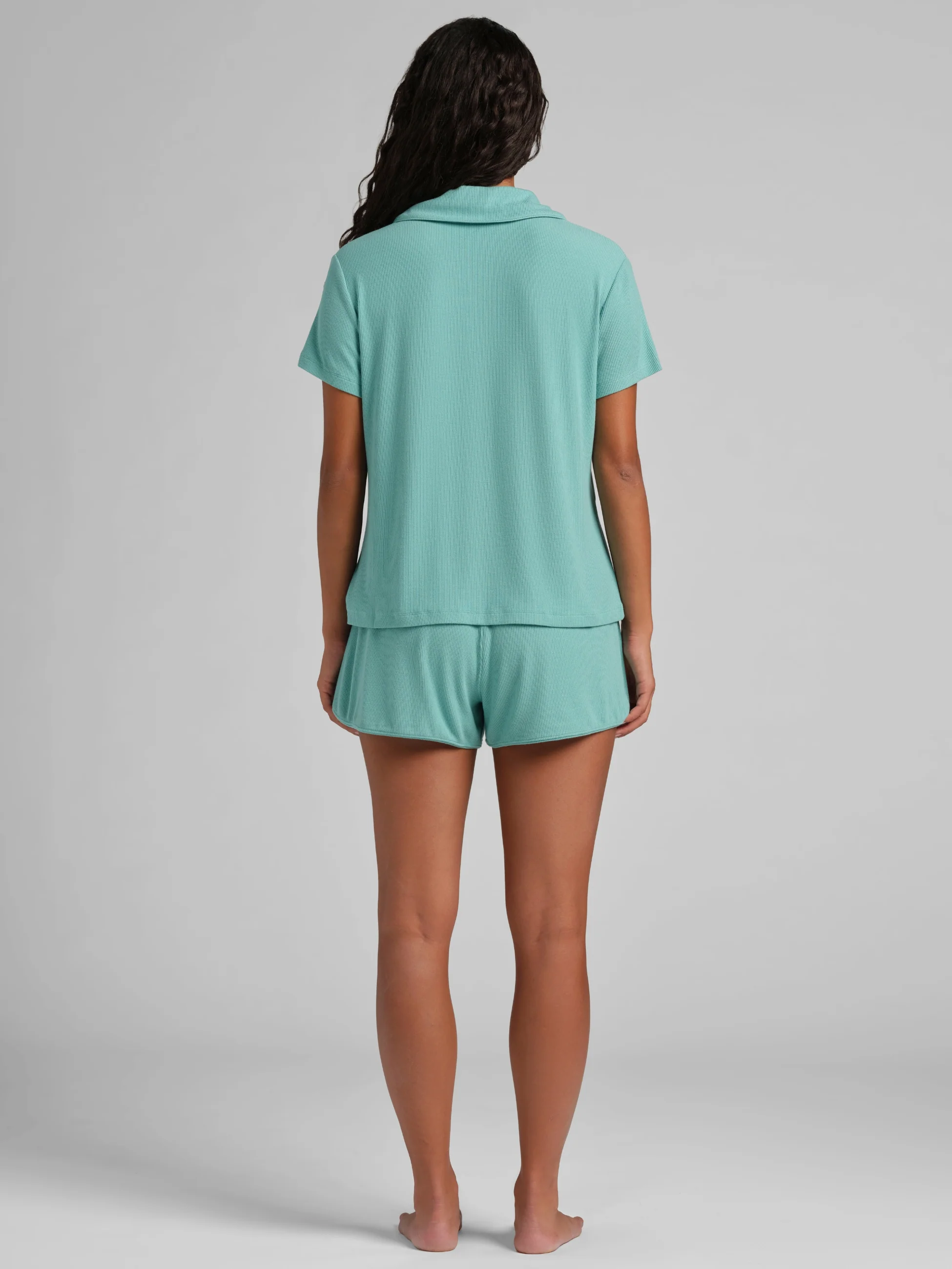 Slinky Rib Short Sleeve PJ Set - Image 33